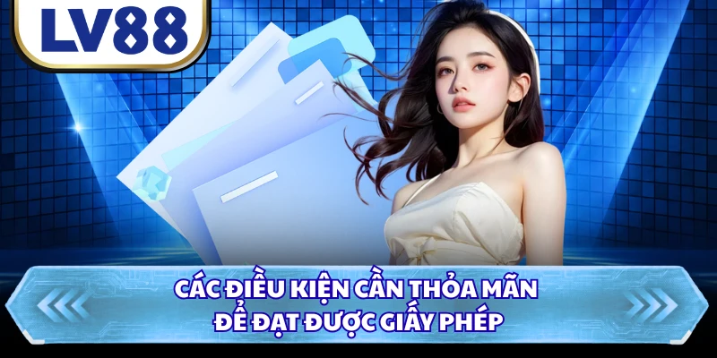 Các điều kiện cần thỏa mãn để đạt được giấy phép