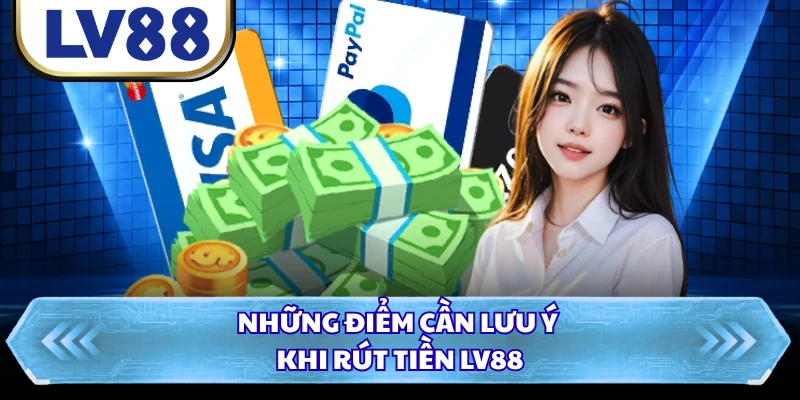 Những điểm cần lưu ý khi rút tiền LV88